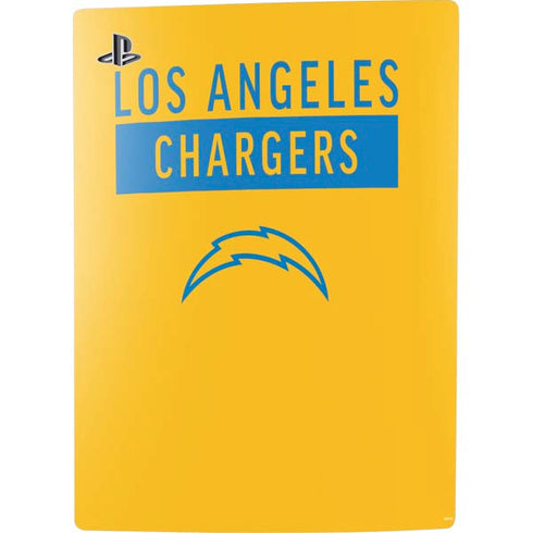 NFL Los Angeles Chargers Yellow Performance Series PS5 Digital Edition Bundle Skin