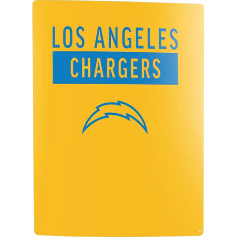 NFL Los Angeles Chargers Yellow Performance Series PS5 Digital Edition Bundle Skin