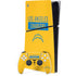 NFL Los Angeles Chargers Yellow Performance Series PS5 Slim Digital Edition Console Skin