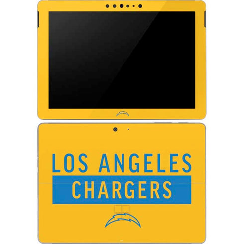 NFL Los Angeles Chargers Yellow Performance Series Surface Go Skin