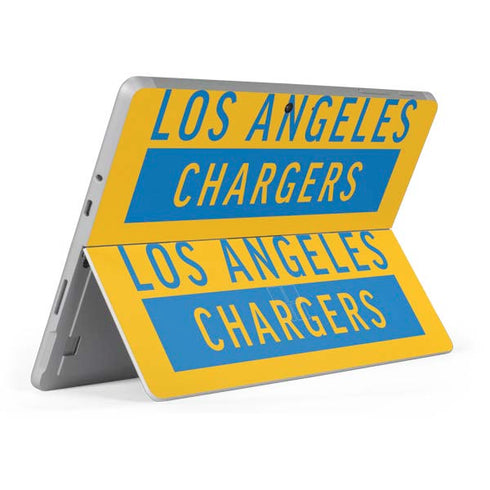NFL Los Angeles Chargers Yellow Performance Series Surface Go Skin