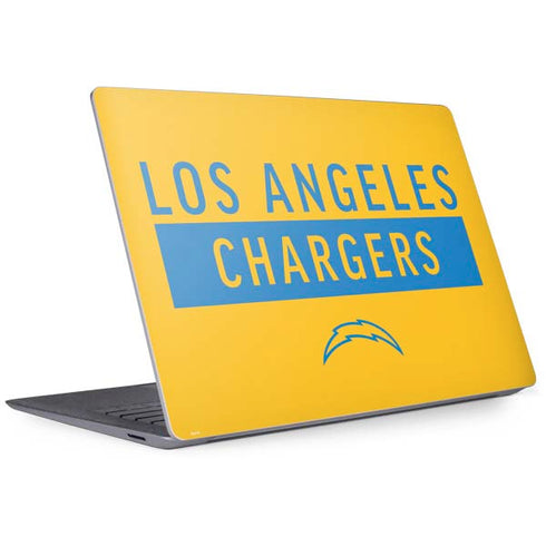 NFL Los Angeles Chargers Yellow Performance Series Surface Laptop 3 13.5in Skin