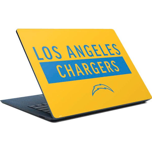 NFL Los Angeles Chargers Yellow Performance Series Surface Laptop Skin