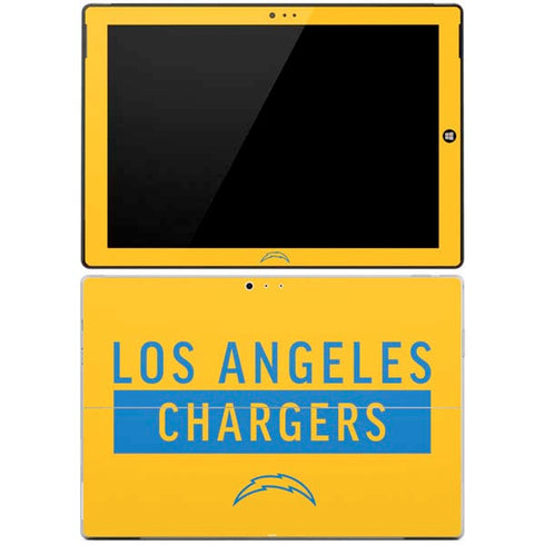 NFL Los Angeles Chargers Yellow Performance Series Surface Pro 3 Skin