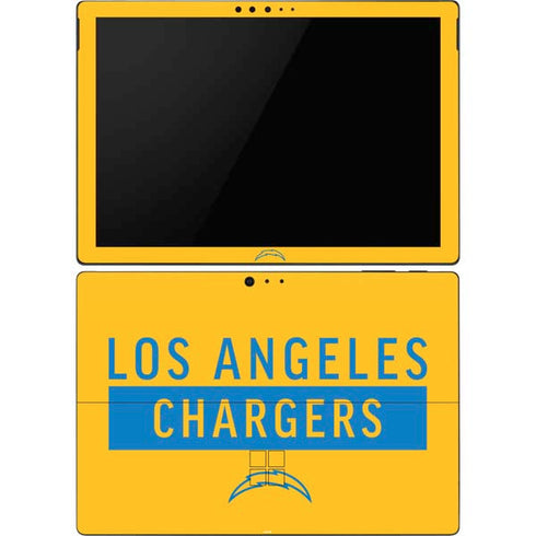 NFL Los Angeles Chargers Yellow Performance Series Surface Pro 6 Skin