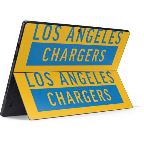 NFL Los Angeles Chargers Yellow Performance Series Surface Pro 6 Skin