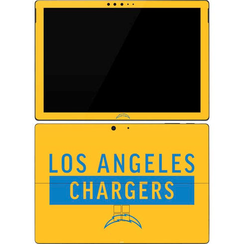 NFL Los Angeles Chargers Yellow Performance Series Surface Pro 7 Skin