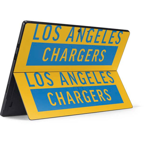 NFL Los Angeles Chargers Yellow Performance Series Surface Pro 7 Skin