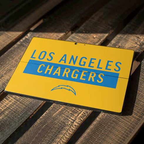 NFL Los Angeles Chargers Yellow Performance Series Surface Pro 7 Skin