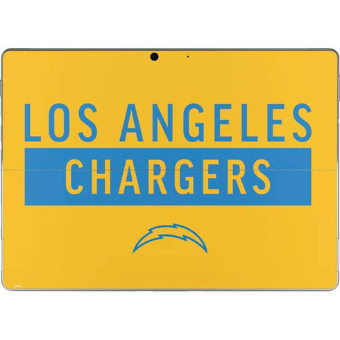 NFL Los Angeles Chargers Yellow Performance Series Surface Pro 9 Skin