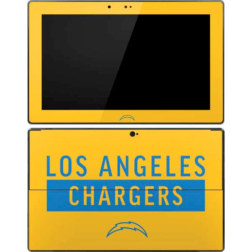 NFL Los Angeles Chargers Yellow Performance Series Surface Pro Tablet Skin