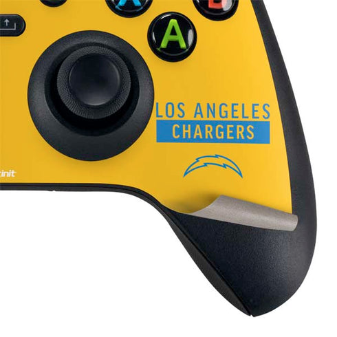 NFL Los Angeles Chargers Yellow Performance Series Xbox Series X Bundle Skin