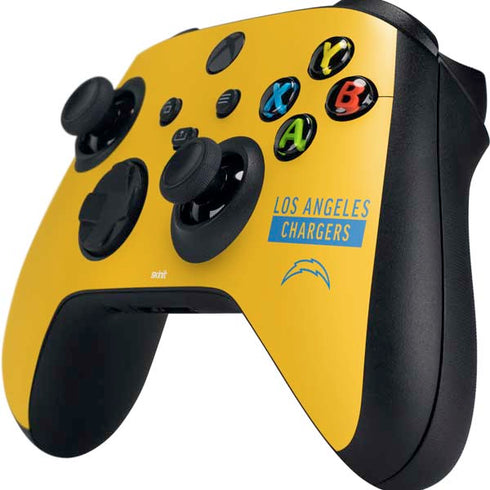 NFL Los Angeles Chargers Yellow Performance Series Xbox Series X Controller Skin