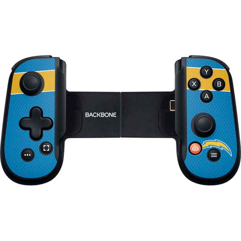 NFL Los Angeles Chargers Zone Block Backbone One for iPhone Game Controller Skin
