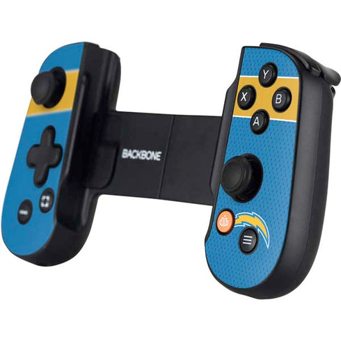 NFL Los Angeles Chargers Zone Block Backbone One for iPhone Game Controller Skin