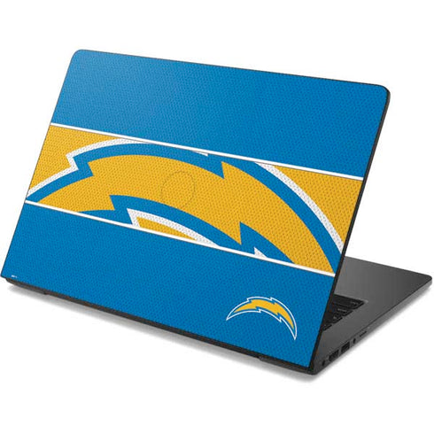 NFL Los Angeles Chargers Zone Block Dell Chromebook Skin