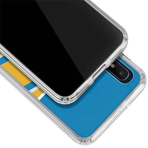 NFL Los Angeles Chargers Zone Block Galaxy A10e Clear Case