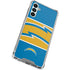 NFL Los Angeles Chargers Zone Block Galaxy A14 5G Clear Case