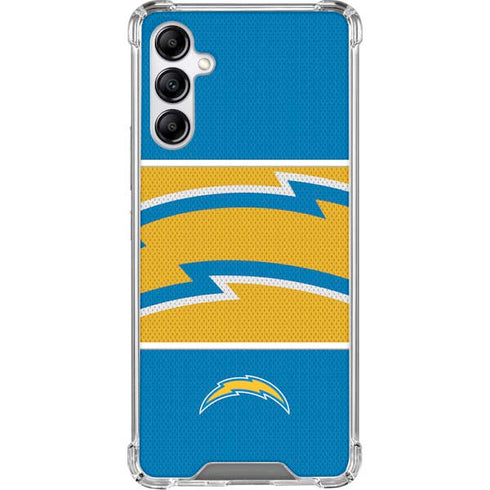 NFL Los Angeles Chargers Zone Block Galaxy A15 5G Clear Case