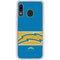 NFL Los Angeles Chargers Zone Block Galaxy A20 Clear Case