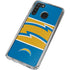 NFL Los Angeles Chargers Zone Block Galaxy A21 Clear Case