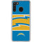 NFL Los Angeles Chargers Zone Block Galaxy A21 Clear Case