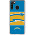 NFL Los Angeles Chargers Zone Block Galaxy A21 Clear Case