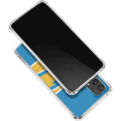 NFL Los Angeles Chargers Zone Block Galaxy A32 5G Clear Case