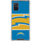 NFL Los Angeles Chargers Zone Block Galaxy A71 5G Clear Case