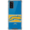NFL Los Angeles Chargers Zone Block Galaxy Note20 5G Clear Case
