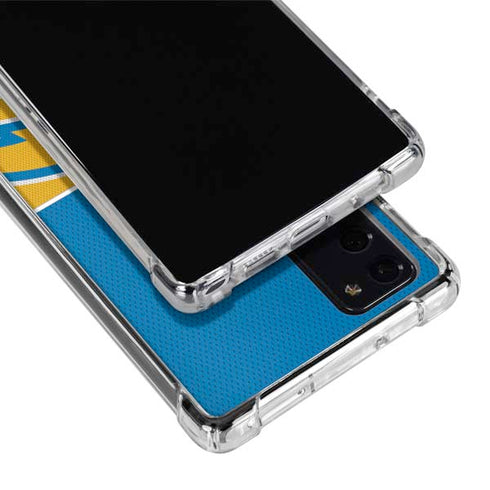 NFL Los Angeles Chargers Zone Block Galaxy Note20 5G Clear Case