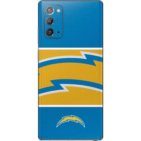NFL Los Angeles Chargers Zone Block Galaxy Note20 5G Skin
