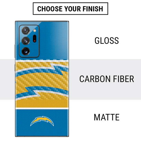 NFL Los Angeles Chargers Zone Block Galaxy Note20 Ultra 5G Skin