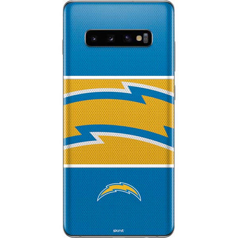 NFL Los Angeles Chargers Zone Block Galaxy S10 Plus Skin