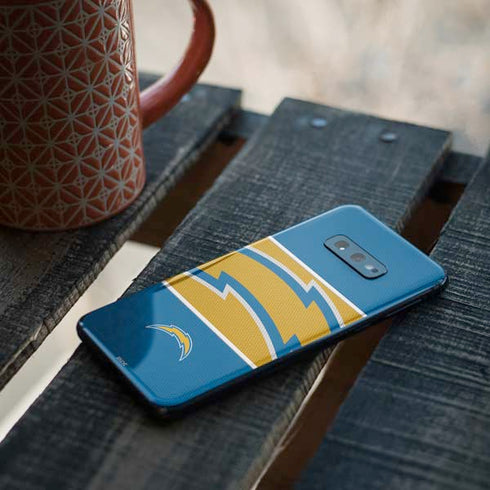 NFL Los Angeles Chargers Zone Block Galaxy S10e Skin