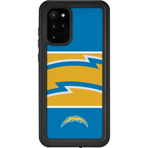 NFL Los Angeles Chargers Zone Block Galaxy S20 Plus Waterproof Case