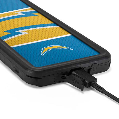 NFL Los Angeles Chargers Zone Block Galaxy S20 Plus Waterproof Case