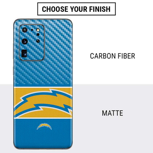 NFL Los Angeles Chargers Zone Block Galaxy S20 Ultra 5G Skin