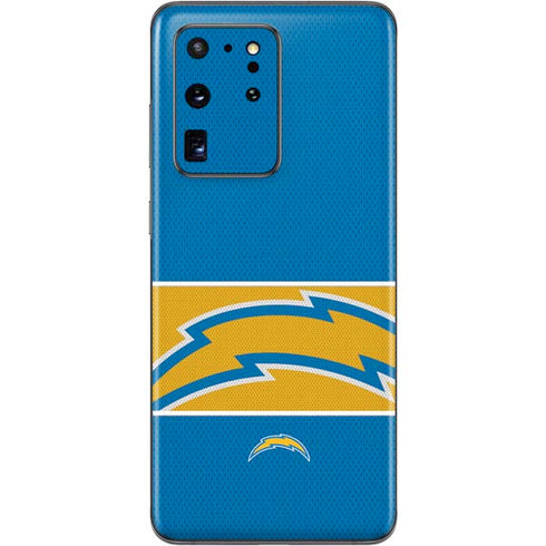 NFL Los Angeles Chargers Zone Block Galaxy S20 Ultra 5G Skin