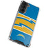 NFL Los Angeles Chargers Zone Block Galaxy S21 5G Clear Case