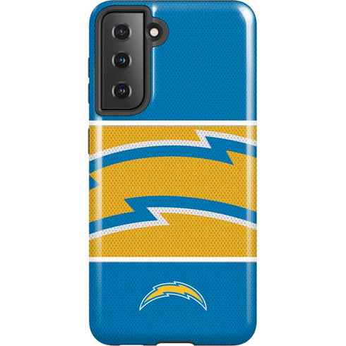 NFL Los Angeles Chargers Zone Block Galaxy S21 5G Pro Case