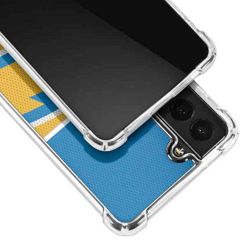 NFL Los Angeles Chargers Zone Block Galaxy S21 FE Clear Case