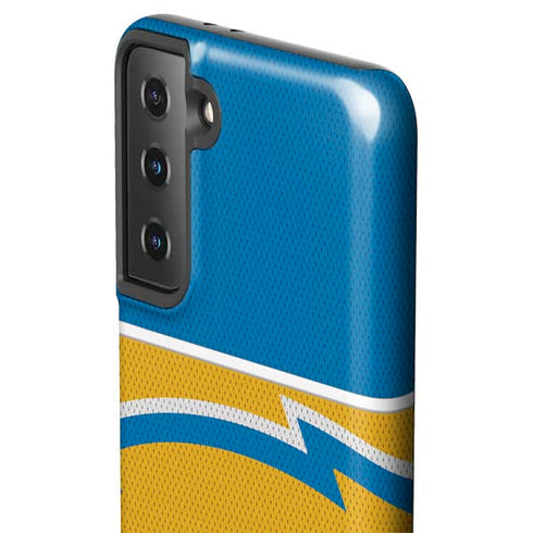 NFL Los Angeles Chargers Zone Block Galaxy S21 FE Pro Case
