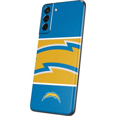 NFL Los Angeles Chargers Zone Block Galaxy S21 Plus 5G Skin