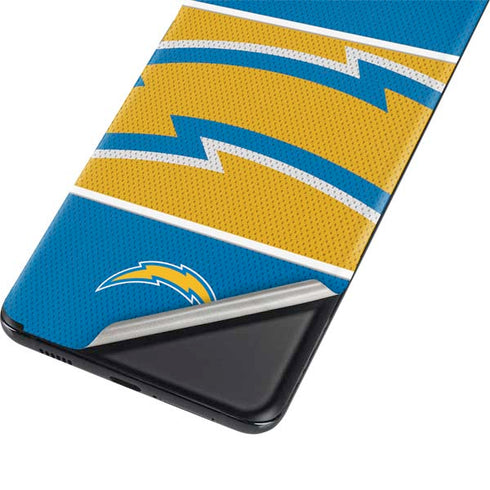 NFL Los Angeles Chargers Zone Block Galaxy S21 Plus 5G Skin