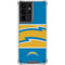 NFL Los Angeles Chargers Zone Block Galaxy S21 Ultra 5G Clear Case