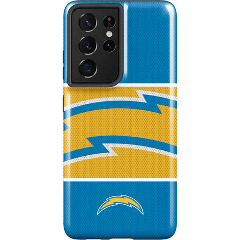 NFL Los Angeles Chargers Zone Block Galaxy S21 Ultra 5G Pro Case