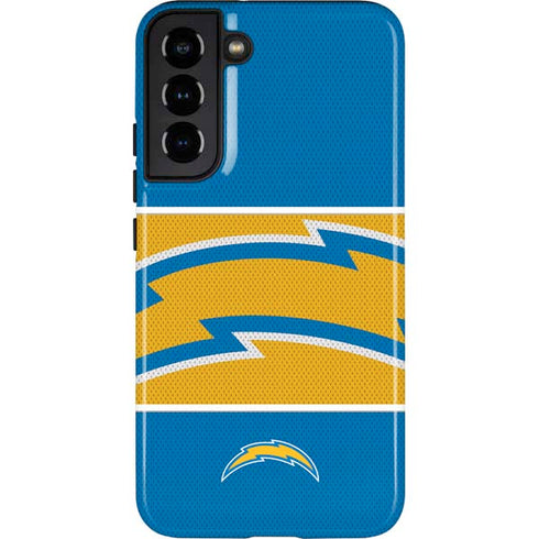 NFL Los Angeles Chargers Zone Block Galaxy S22 Plus Pro Case