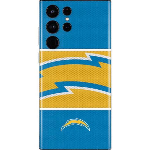 NFL Los Angeles Chargers Zone Block Galaxy S22 Ultra Skin