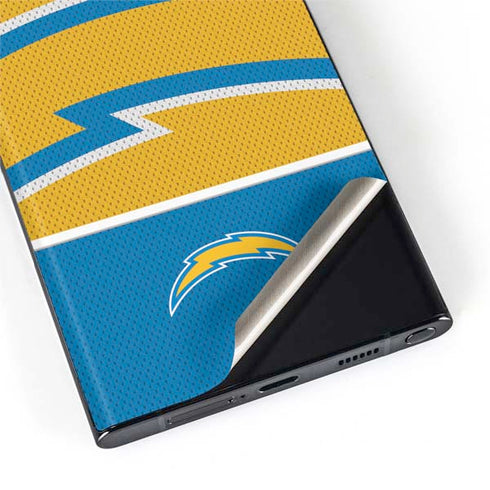 NFL Los Angeles Chargers Zone Block Galaxy S22 Ultra Skin